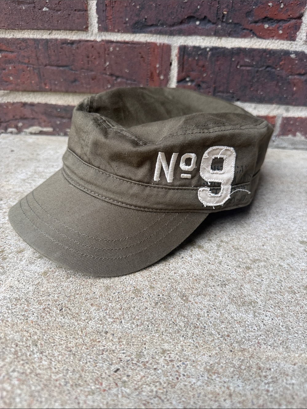No. 9 Olive Military Cadet Style Cap